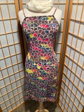 Indomario Floral Multicolor Spaghetti-Strap Dress (G21)